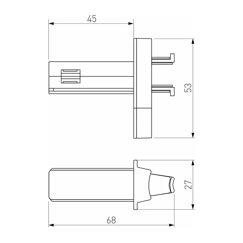 Slim Magnetic Соединитель для круглого шарнирного коннектора (чёрный) 85011/00 Elektrostandard 6