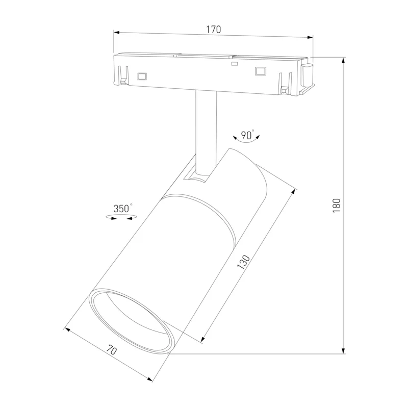 Slim Magnetic R03 Трековый светильник 20W 4200K черный 85013/01 Elektrostandard 9