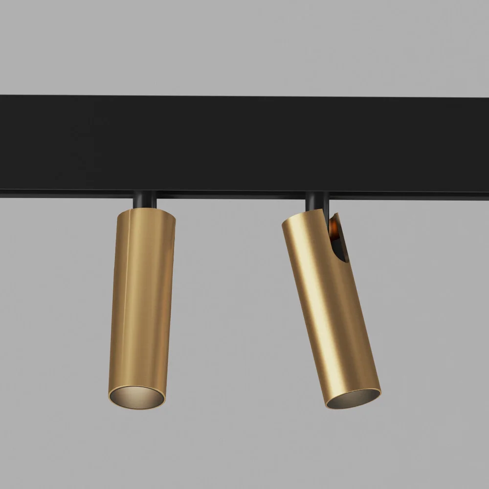 Slim Magnetic Трековый светильник 14W 4200K Dual латунь 85046/01 Elektrostandard