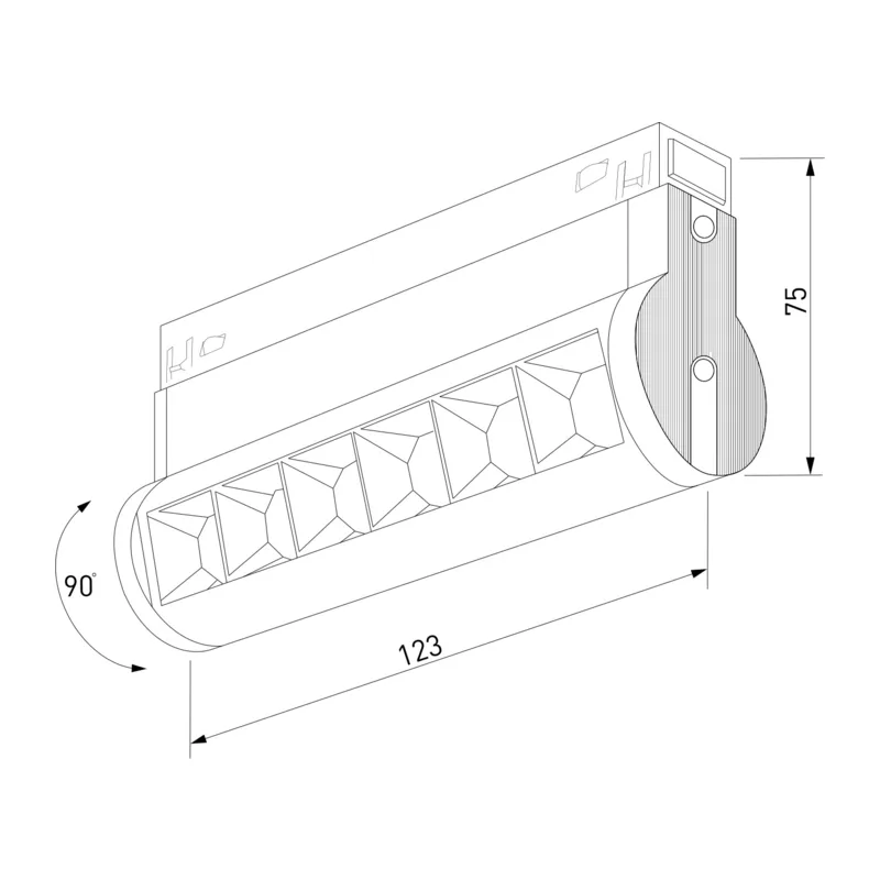 Slim Magnetic Трековый светильник 6W 4200K Alter чёрный 85048/01 Elektrostandard 6