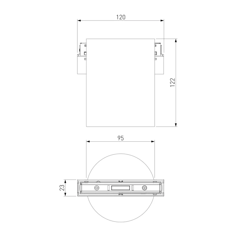 Slim Magnetic Трековый светильник 12W 4200K Solo чёрный 85054/01 Elektrostandard 8