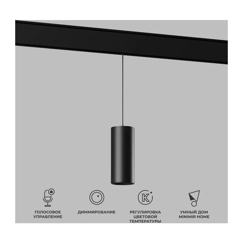 Умный трековый светильник 15W 2700-6500K Dim Amend чёрный Slim Magnetic 85073/01 Elektrostandard