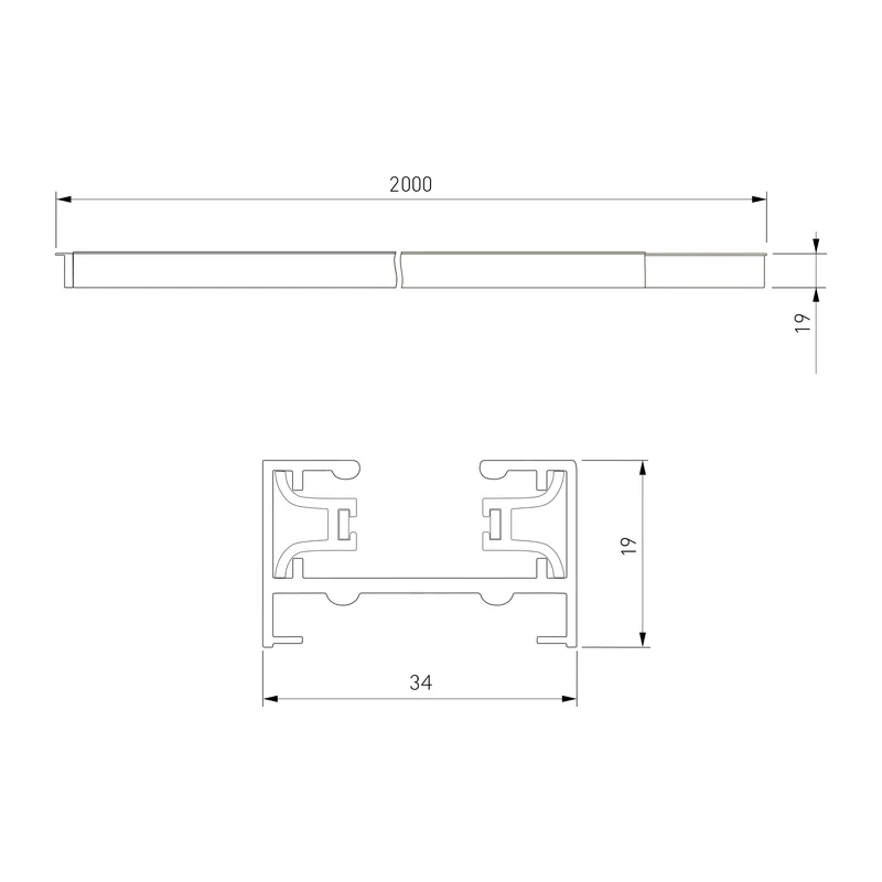 Однофазный шинопровод черный 2м 85080/00 Elektrostandard 7