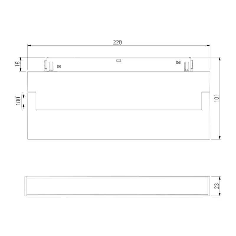 Умный трековый светильник 12W 2700-6500K Dim Kos Slim Magnetic 85082/01 Elektrostandard 8