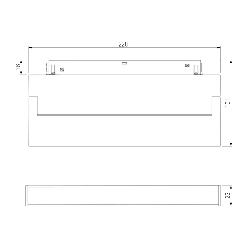 Slim Magnetic Трековый светильник 12W 4200K Kos чёрный 85085/01 Elektrostandard 8