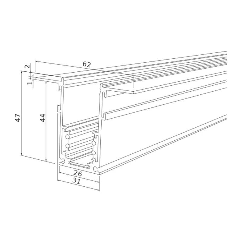 Slim Magnetic Шинопровод встраиваемый белый (1м) 85086/00 Elektrostandard 4