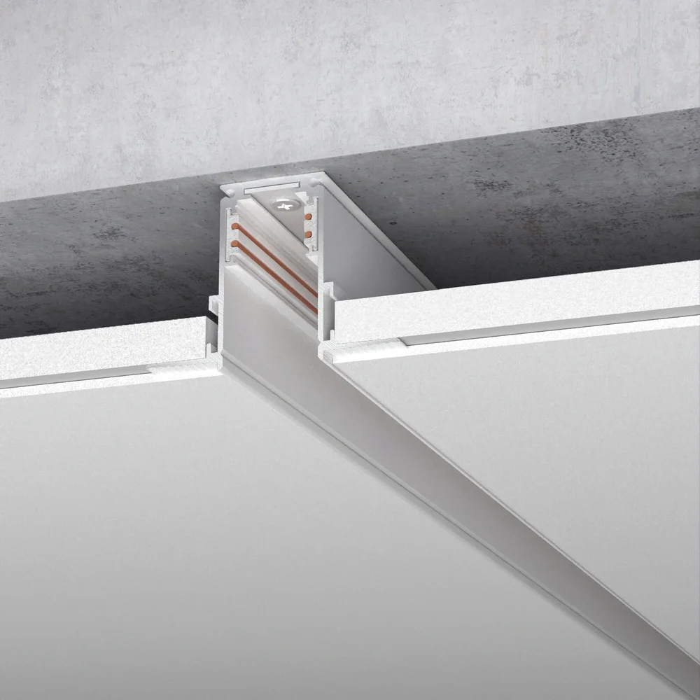 Slim Magnetic Шинопровод встраиваемый белый (1м) 85086/00 Elektrostandard
