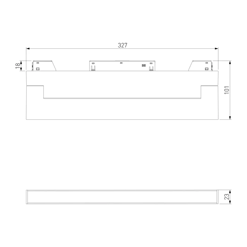 Slim Magnetic Трековый светильник 18W 4200K Kos чёрный 85086/01 Elektrostandard 6
