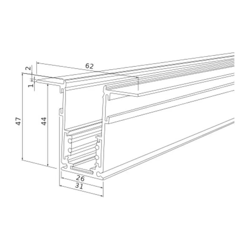Slim Magnetic Шинопровод встраиваемый черный (2м) 85087/00 Elektrostandard 4