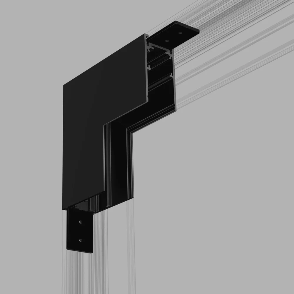 Slim Magnetic Коннектор угловой внутренний для накладного шинопровода черный 85091/00 Elektrostandard