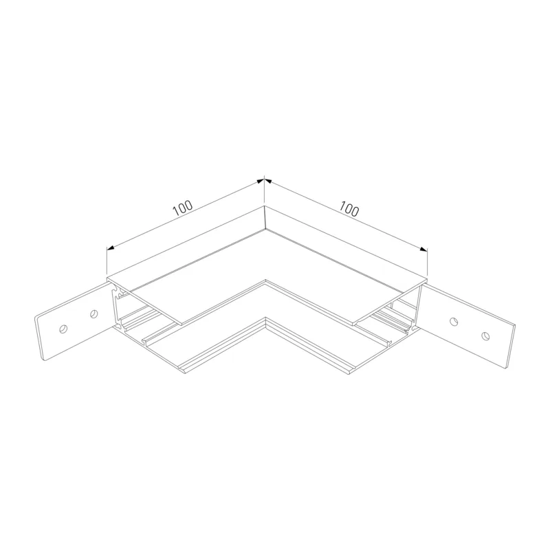 Slim Magnetic Коннектор угловой внутренний для накладного шинопровода белый 85091/11 Elektrostandard 5