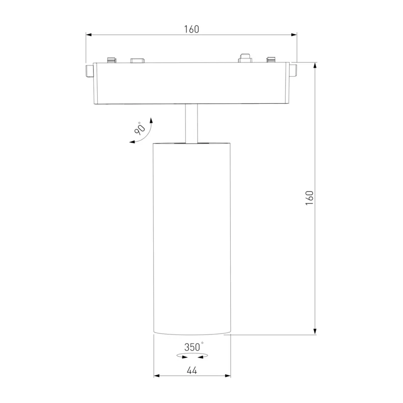 Трековый светильник 9W 4000K Arcos Flat Magnetic 85095/01 Elektrostandard 8