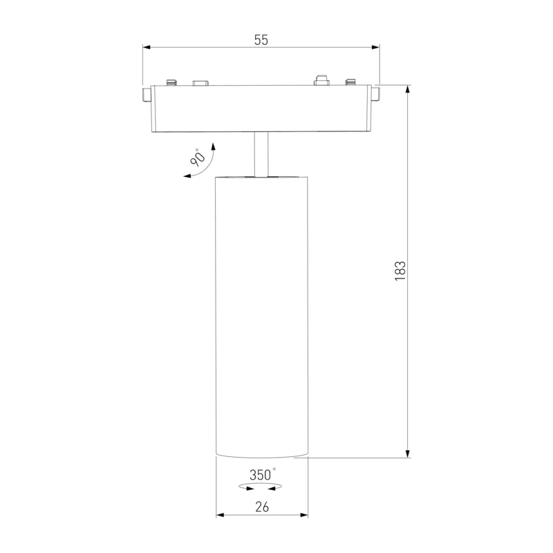 Трековый светильник 18W 4000K Arcos Flat Magnetic 85096/01 Elektrostandard 8