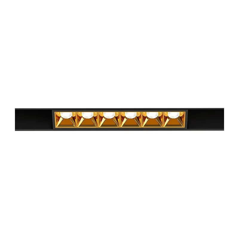 Slim Magnetic Трековый светильник 6W 4000K Artas чёрный/золото 85101/01 Elektrostandard 2
