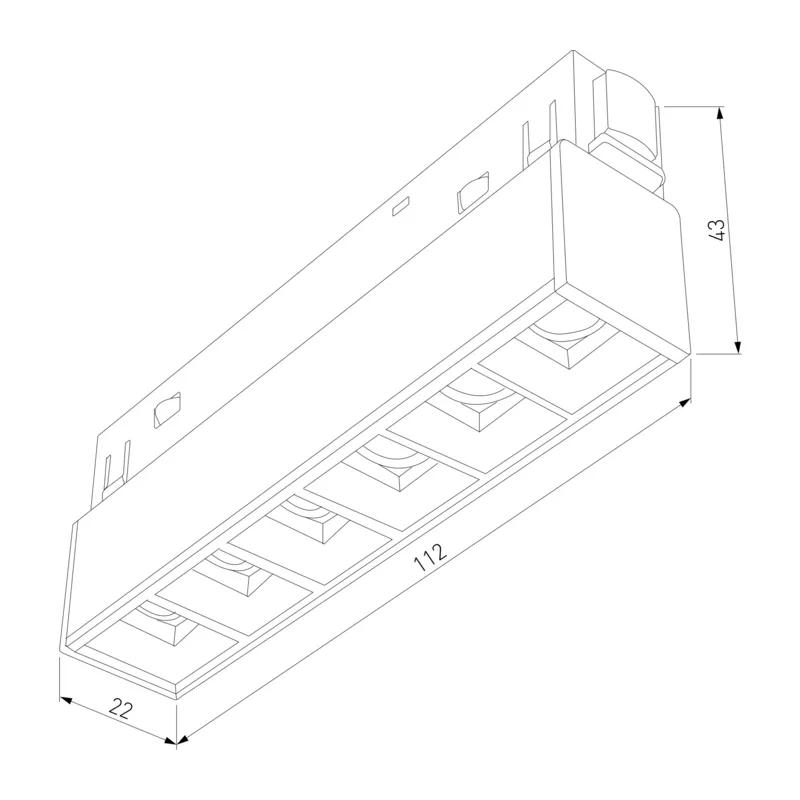 Slim Magnetic Трековый светильник 6W 4000K Artas чёрный/золото 85101/01 Elektrostandard 6