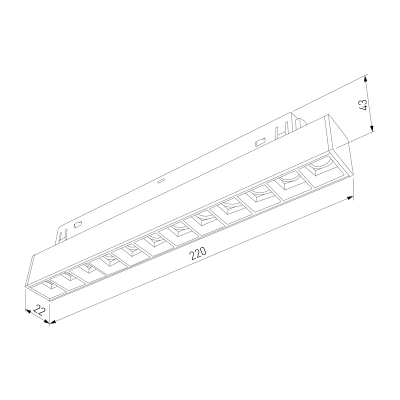 Slim Magnetic Трековый светильник 12W 4000K Artas чёрный/золото 85103/01 Elektrostandard 6