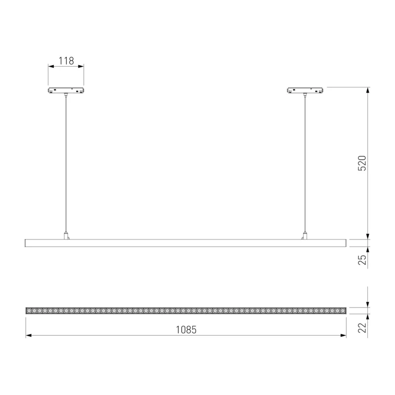 Slim Magnetic Трековый светильник 48W 4000K Vilo чёрный 85108/01 Elektrostandard 7