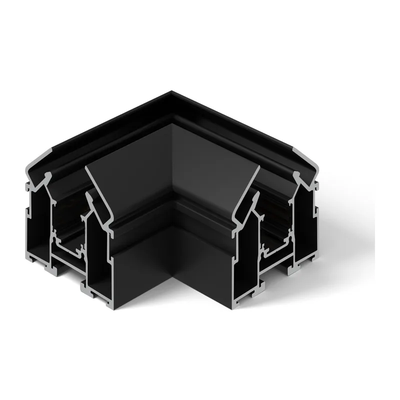 Коннектор угловой внутренний для шинопровода в натяжной потолок черный Slim Magnetic 85124/00 Elektrostandard 2