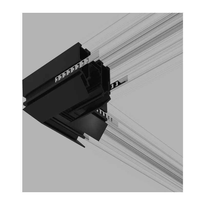 Коннектор угловой внутренний для шинопровода в натяжной потолок черный Slim Magnetic 85124/00 Elektrostandard