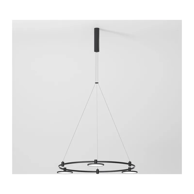 Esthetic Magnetic Шинопровод с тросовыми креплениями Round черный ⌀800 85138/00 Elektrostandard 2