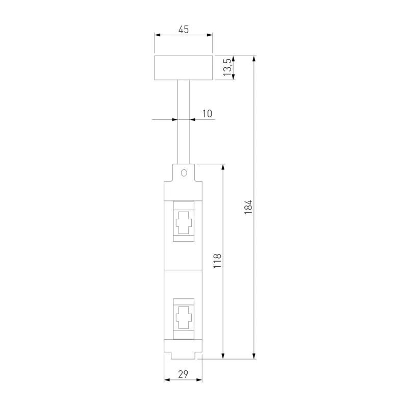 Esthetic Magnetic Декоративная стойка двойная 184 мм 85144/00 Elektrostandard 5