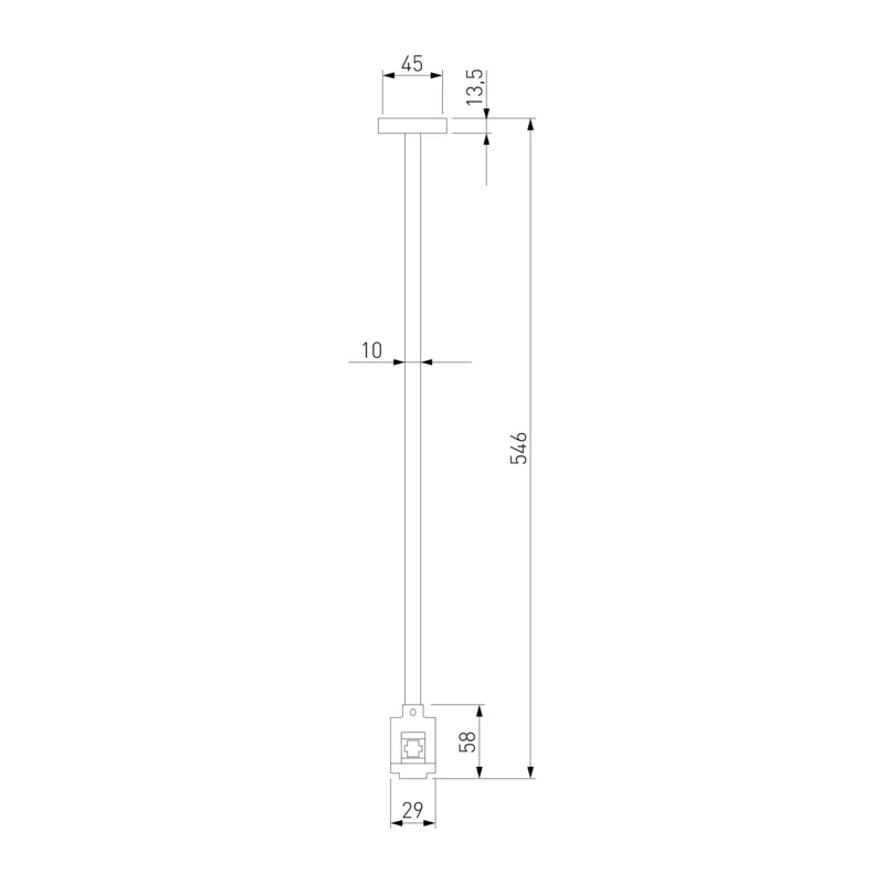 Наименование Esthetic Magnetic Декоративная стойка с вводом питания 545 мм 85147/00 Elektrostandard 5