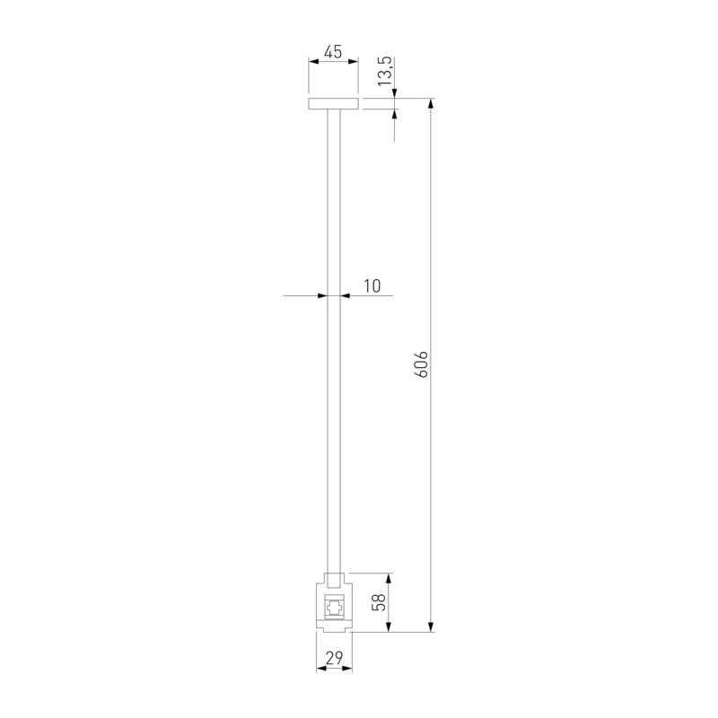 Esthetic Magnetic Декоративная стойка с вводом питания 606 мм 85148/00 Elektrostandard 8