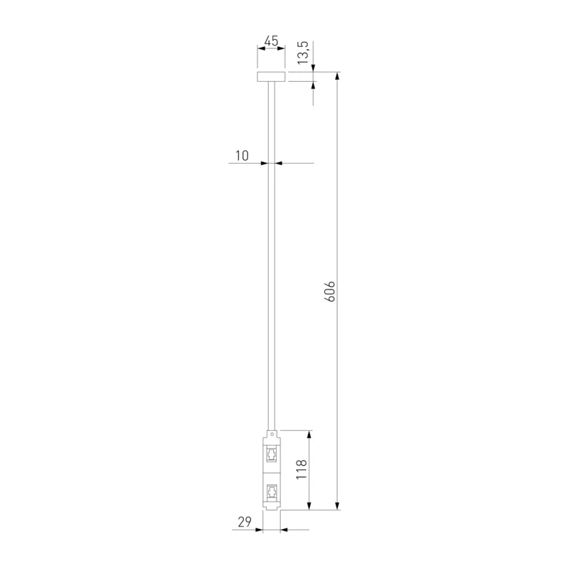 Esthetic Magnetic Декоративная стойка двойная 606 мм 85150/00 Elektrostandard 7