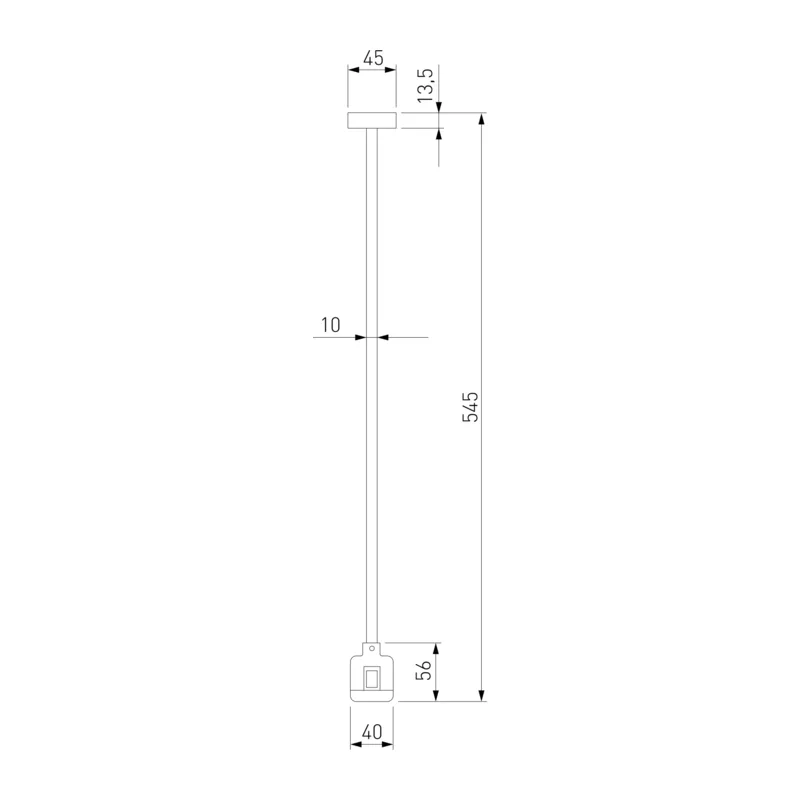 Esthetic Magnetic Декоративная стойка с коннектором 545 мм 85152/00 Elektrostandard 5