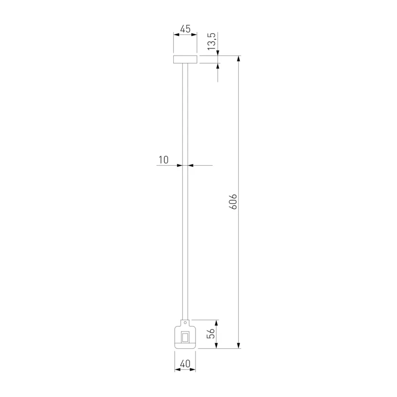 Esthetic Magnetic Декоративная стойка с коннектором 606 мм 85153/00 Elektrostandard 10