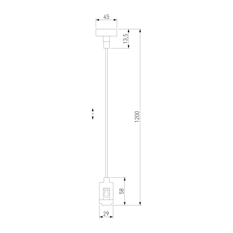 Esthetic Magnetic Подвесной комплект с вводом питания 1200 мм 85154/00 Elektrostandard 10