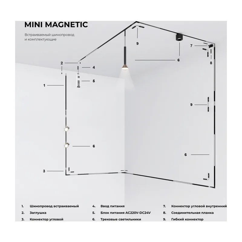 Гибкий коннектор Mini Magnetic 85173/00 Elektrostandard 7