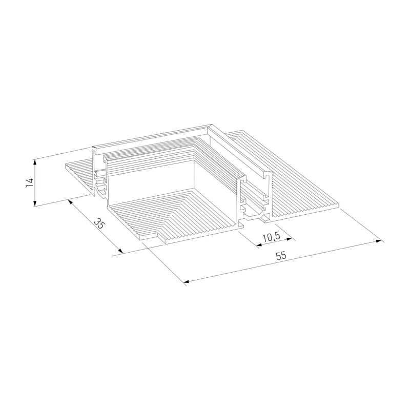 Коннектор угловой для встраиваемого шинопровода Mini Magnetic 85177/00 Elektrostandard 5