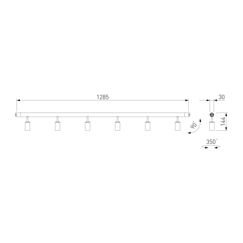 Module System Трековый светильник 24W 3000K (черный) 85178/01 Elektrostandard 10