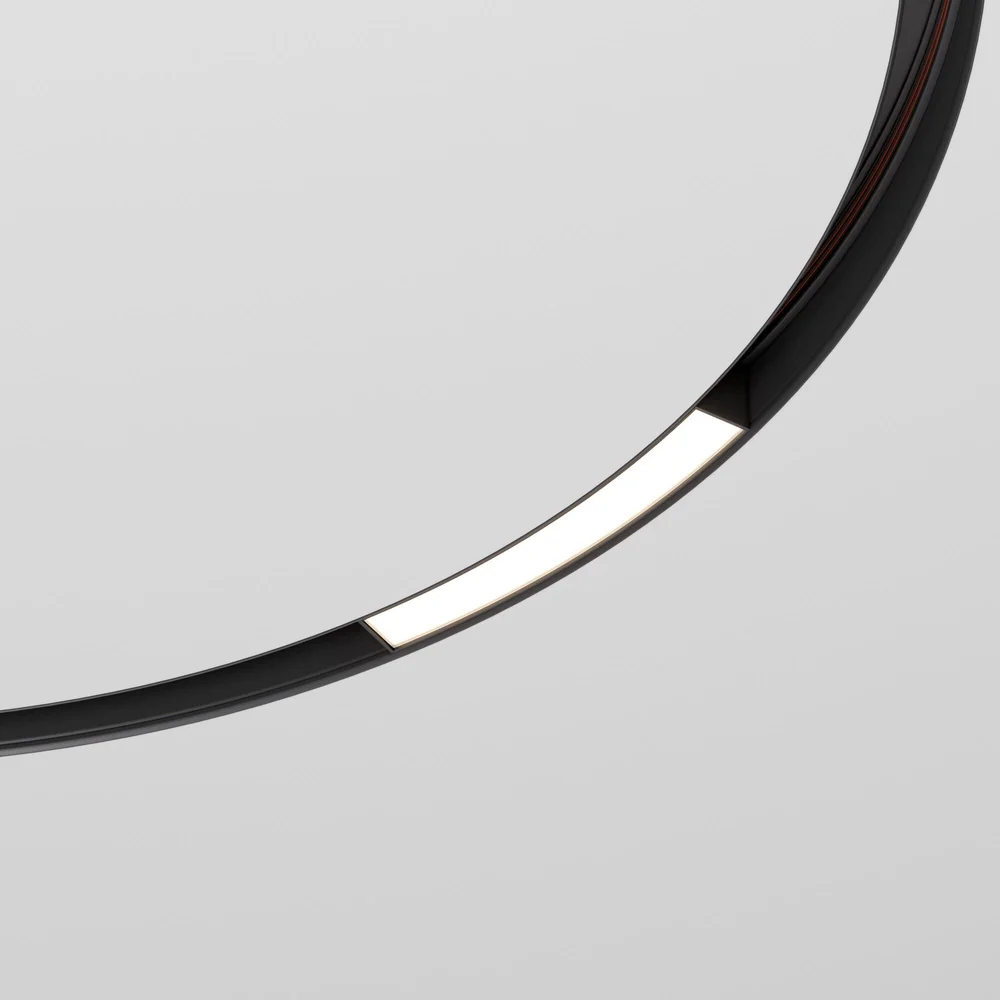 Slim Magnetic Трековый светильник для радиусного шинопровода 8W 4200K Planar чёрный Ø 800мм 85179/01 Elektrostandard