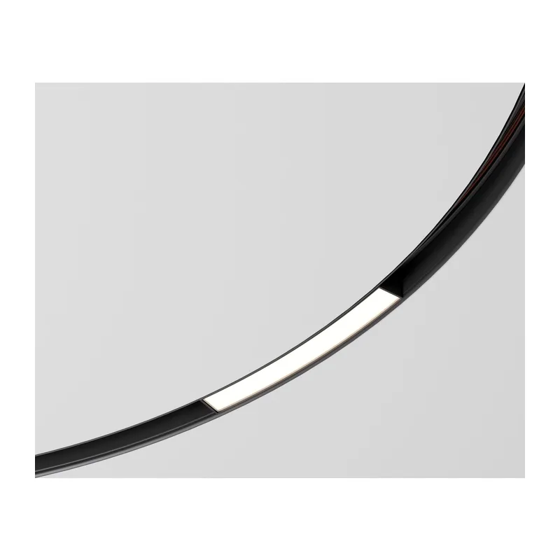 Slim Magnetic Трековый светильник для радиусного шинопровода 8W 4200K Planar чёрный Ø 1200мм 85181/01 Elektrostandard