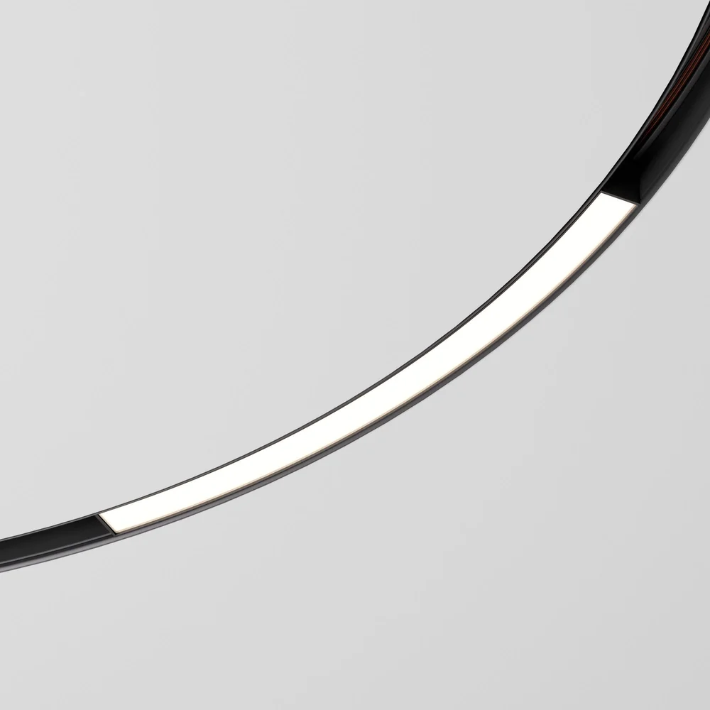 Slim Magnetic Трековый светильник для радиусного шинопровода 16W 4200K Planar чёрный Ø 1200мм 85182/01 Elektrostandard