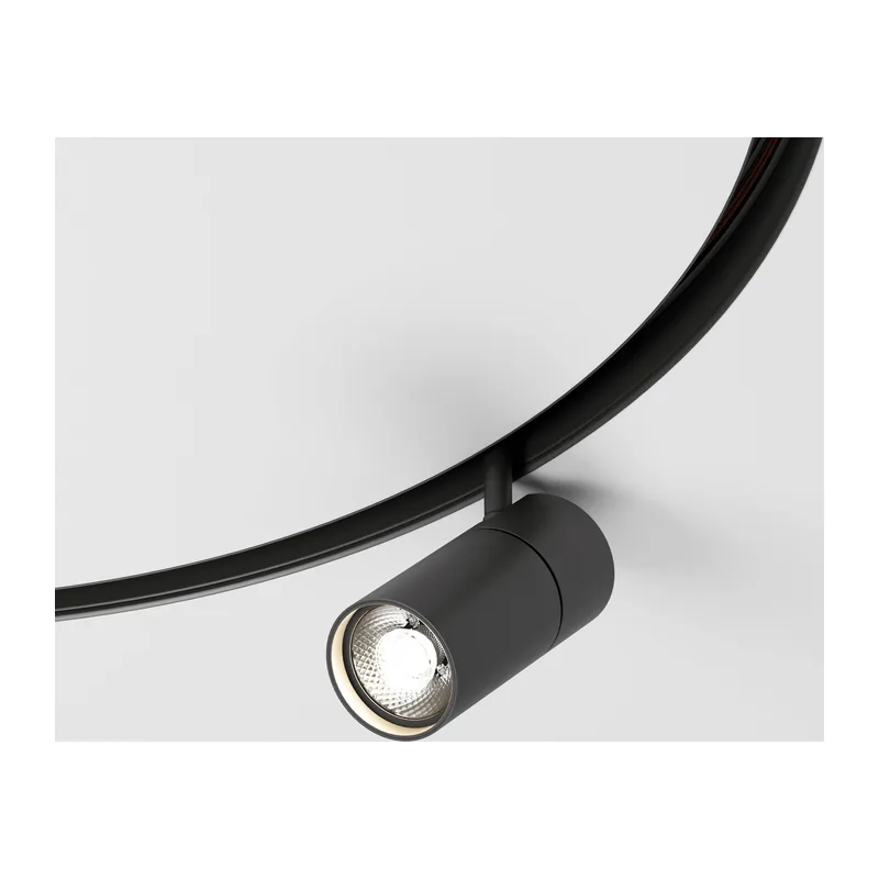 Slim Magnetic Трековый светильник для радиусного шинопровода 12W 4200K Comfi чёрный Ø 800мм 85188/01 Elektrostandard