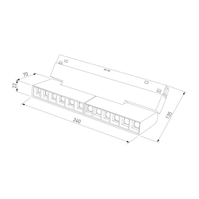 Slim Magnetic Трековый светильник 22W 4000K Mobi (чёрный) 85191/01 Elektrostandard 8