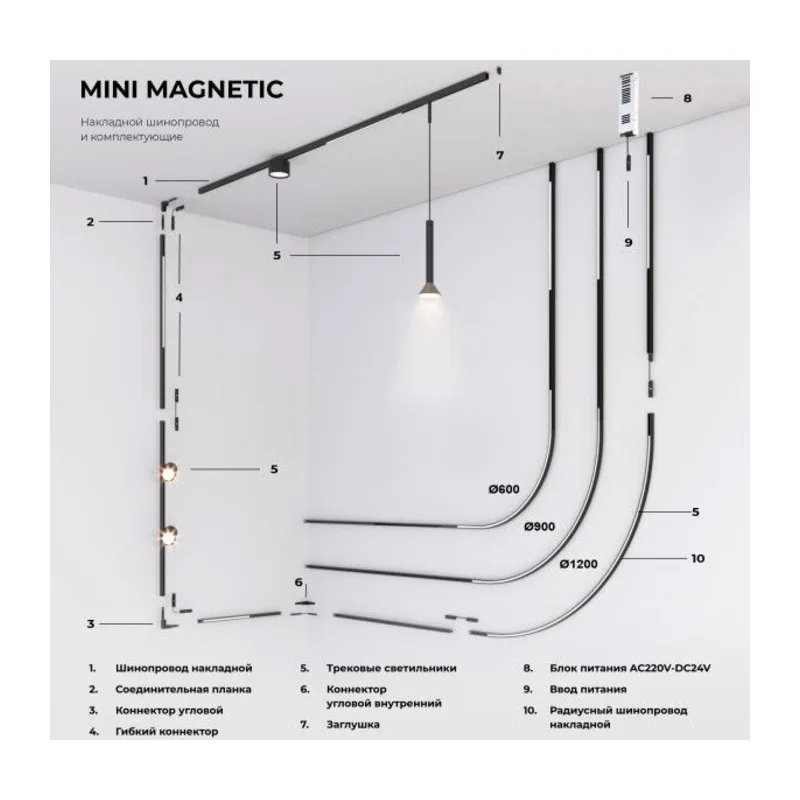 Mini Magnetic Трековый светильник 3W 3000K 85199/01 Elektrostandard 5