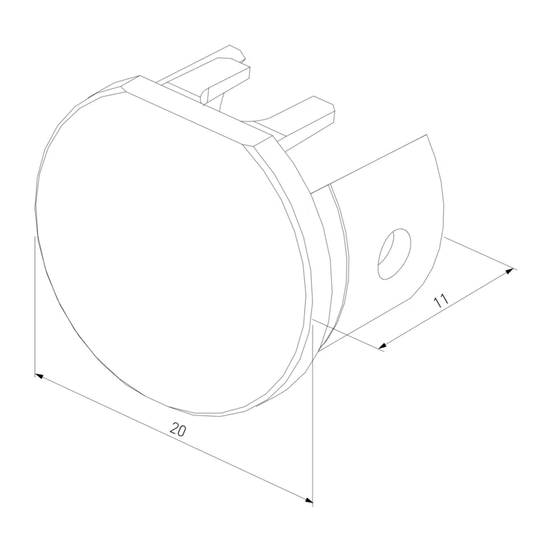 Mini Magnetic Заглушки для шинопровода Round 2шт 85202/00 Elektrostandard 4