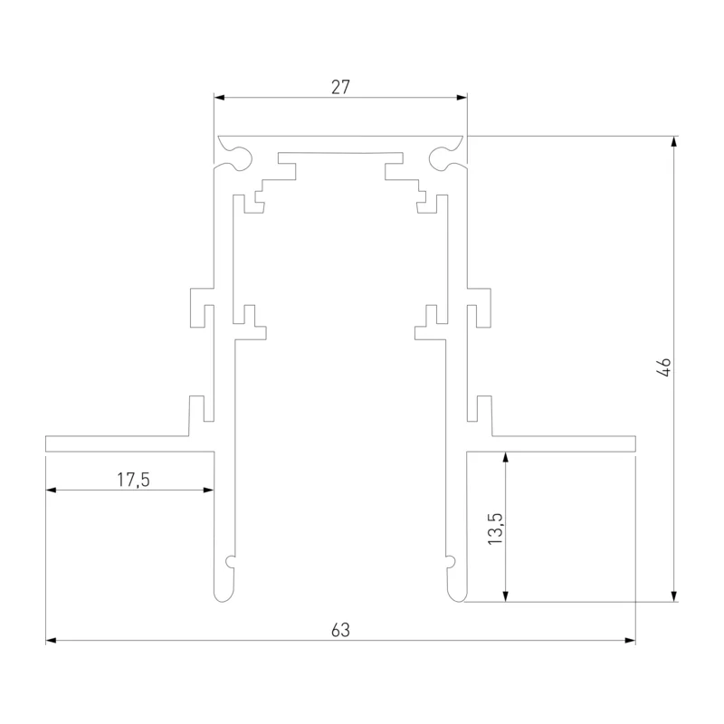 Slim Magnetic Шинопровод встраиваемый под ГКЛ 12,5мм белый (3м) 85208/00 Elektrostandard 4
