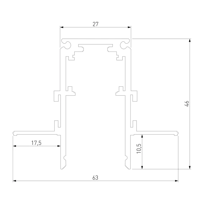 Slim Magnetic Шинопровод встраиваемый под ГКЛ 9,5мм белый (3м) 85210/00 Elektrostandard 4