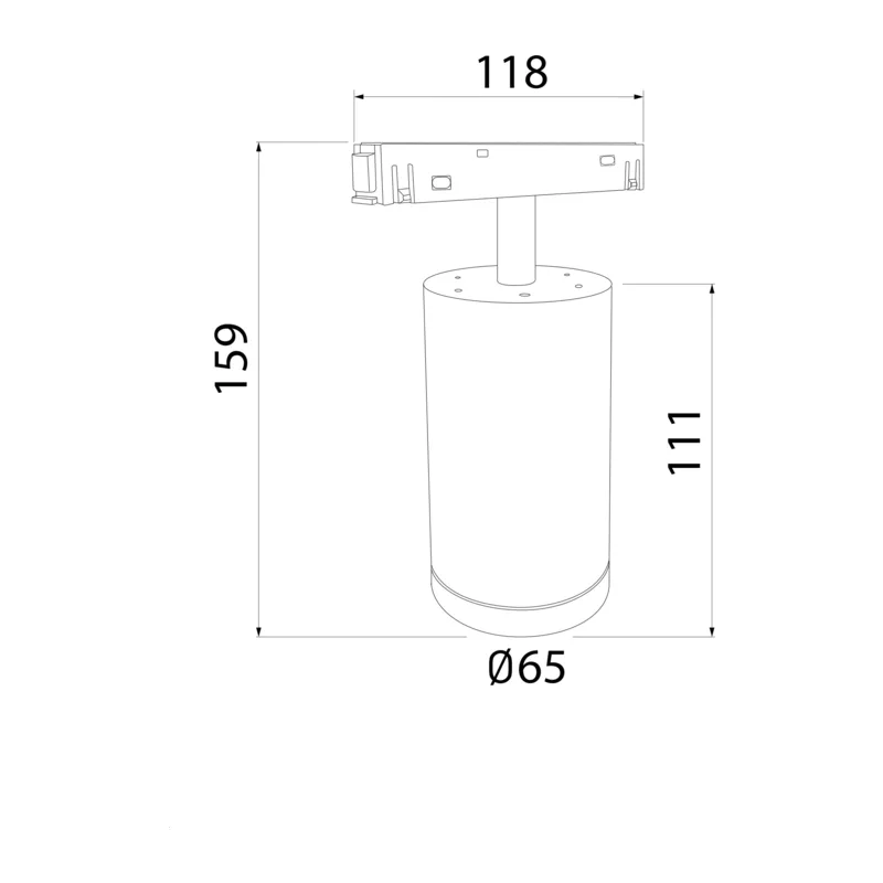 Slim Magnetic R06 Трековый светильник 10W 4200K Ringe черный/серебро 85506/01 Elektrostandard 6