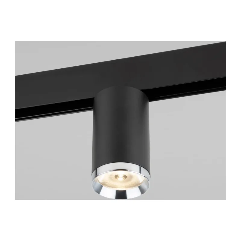 Slim Magnetic R06 Трековый светильник 10W 4200K Ringe черный/серебро 85506/01 Elektrostandard