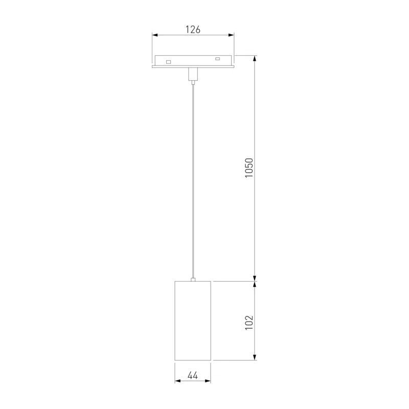 Slim Magnetic Трековый подвесной светодиодный светильник 12W 4200K Amend чёрный 85519/01 Elektrostandard 6