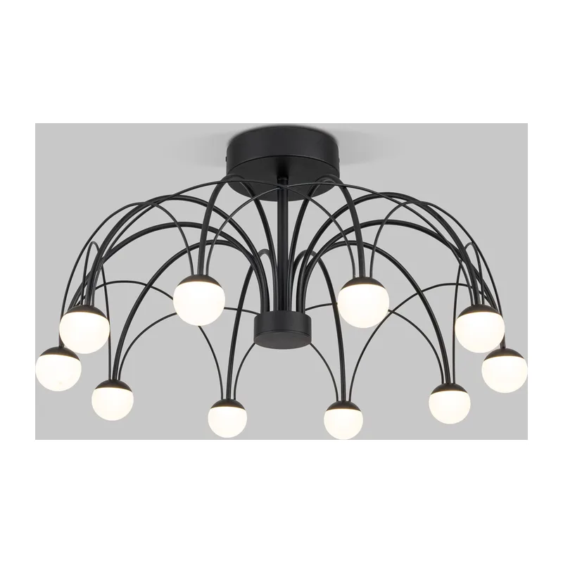 Потолочный светодиодный светильник Ragno 90035/10 LED черный Eurosvet