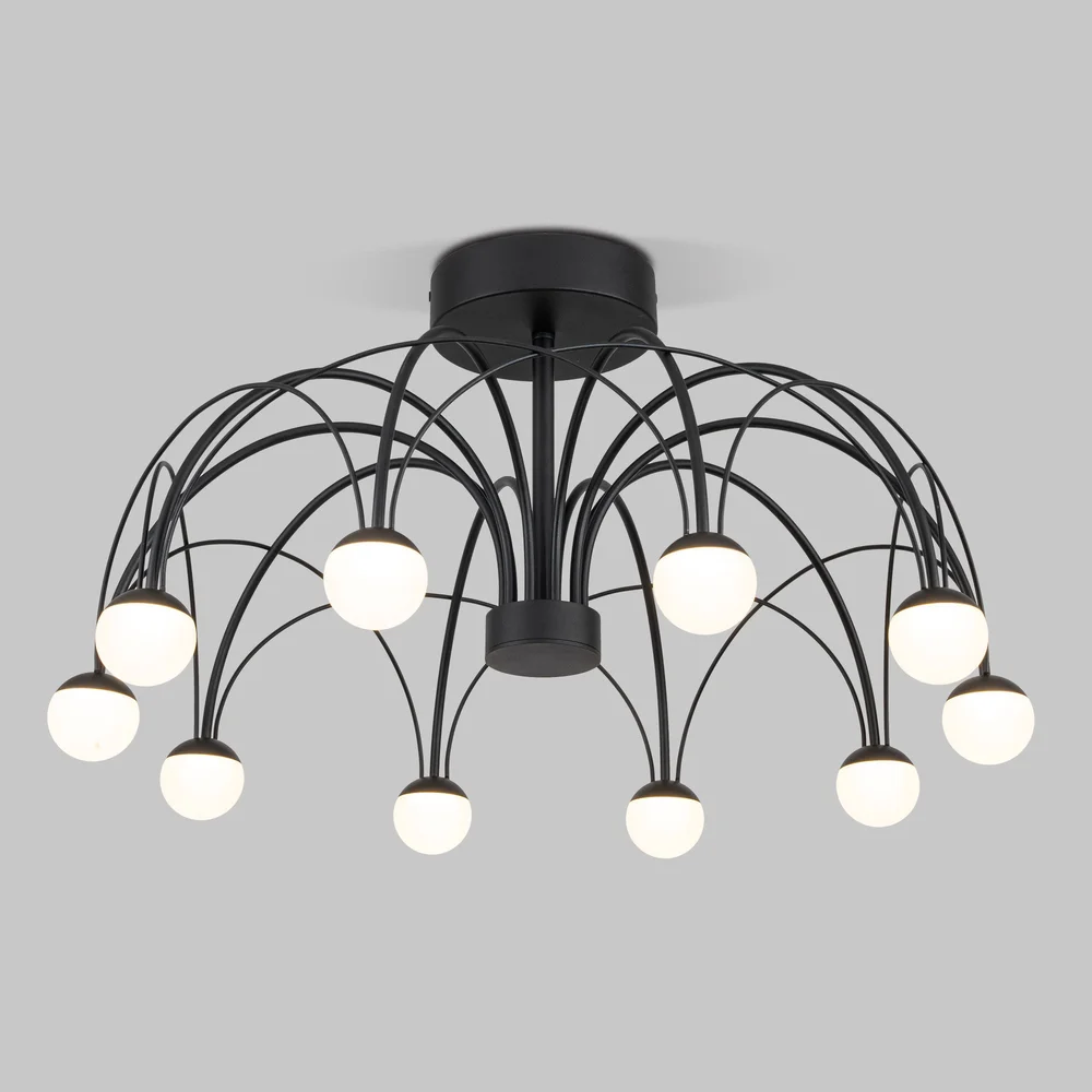 Потолочный светодиодный светильник Ragno 90035/10 LED черный Eurosvet