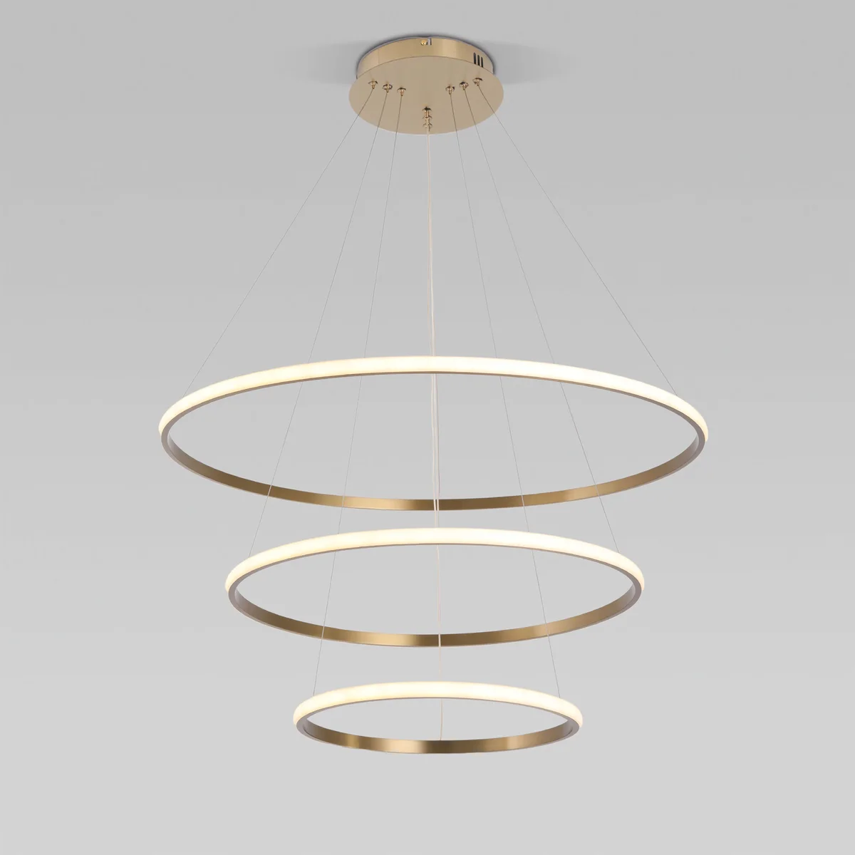 Подвесной светодиодный светильник с пультом управления 90264/3 латунь Eurosvet