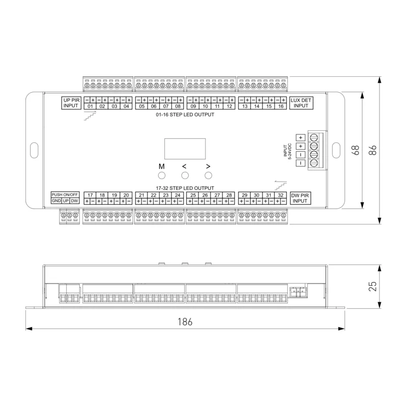 Контроллер подсветки лестницы на 32 ступени 95008/00 Elektrostandard 7
